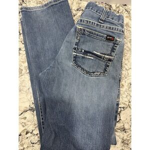 Ariat FR Jeans 31 Blue M7 Slim Straight Pant CAT Flame Resistant 31x32 Mens ***